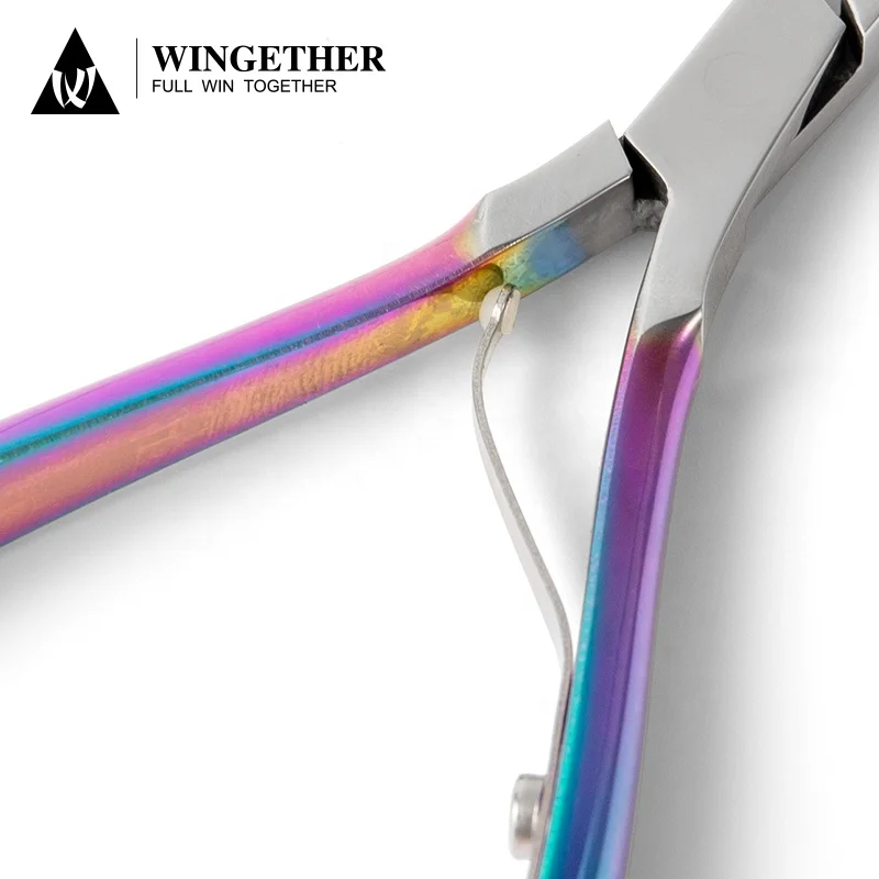 Wingether Amazon Hot Wholesale Cut Cuticle In Stainless Steel Nail Supplies Russian Cuticle Nipper Professional Cuticle Nippers