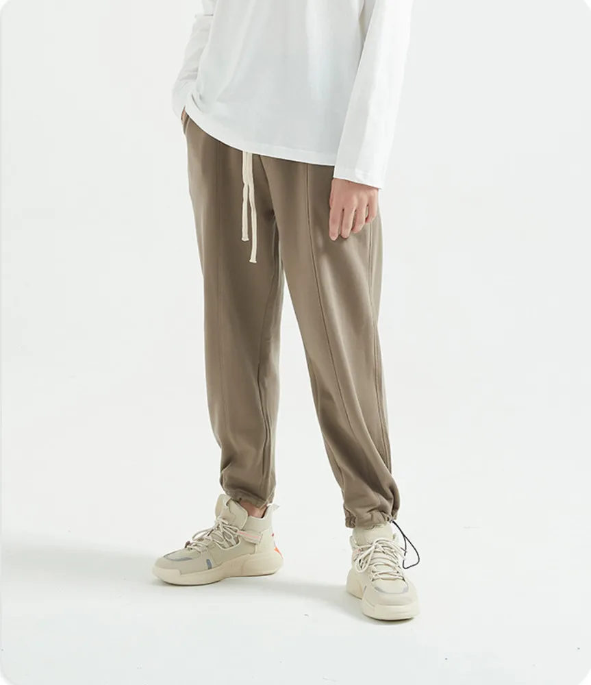 2021 Hot Sale Clothes Korean Stylish wide-legged High Quality Casual Pants Men Tall Thin Section Sweatpants