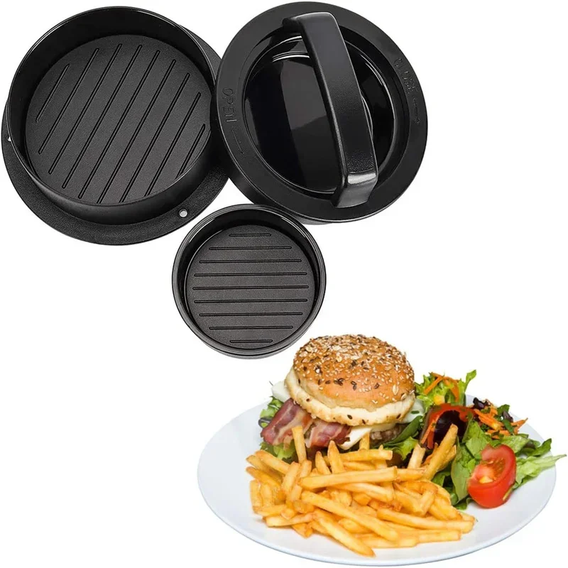 Round Hamburger Burger Press Beef Grill Food-Grade ABS Hamburger Helper Meat Press Cutlets Patty Maker Mold Kitchen Gadgets