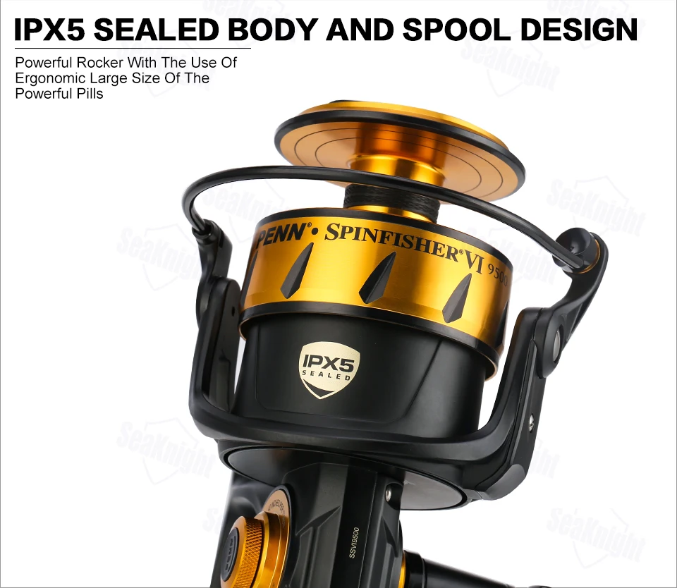 Спиннинговая катушка PENN SPINFISHER VI SSVI 3500 4500 5500 6500 7500 8500 9500 10500 для морской