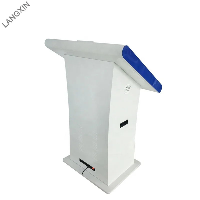 32inch Interactive hp A4 Laser Printer Kiosk with Face Recognition and QR Code Scanner