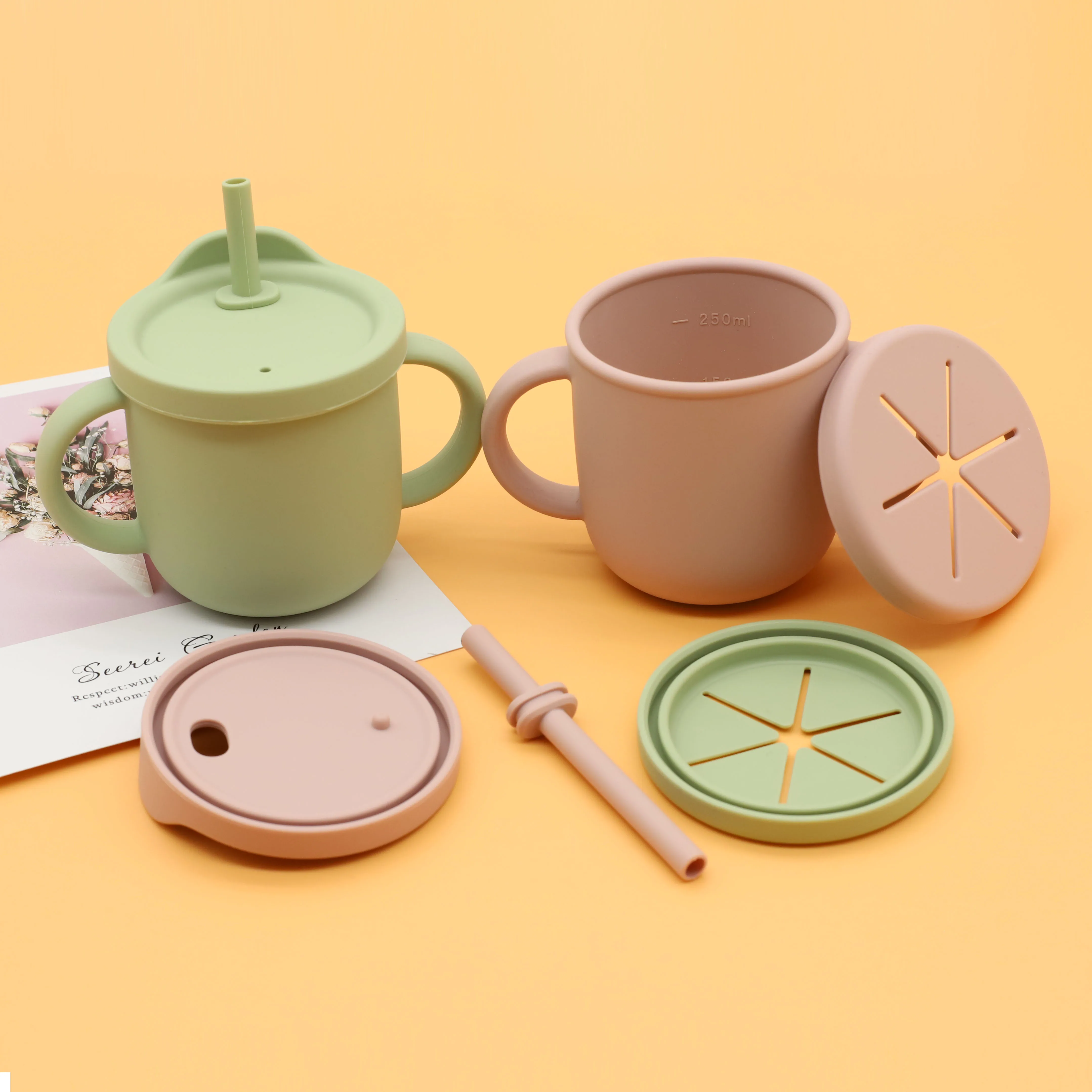 Wholesale Durable Anti-scald Silica gel dishes Kids Tableware Custom Silicone Baby