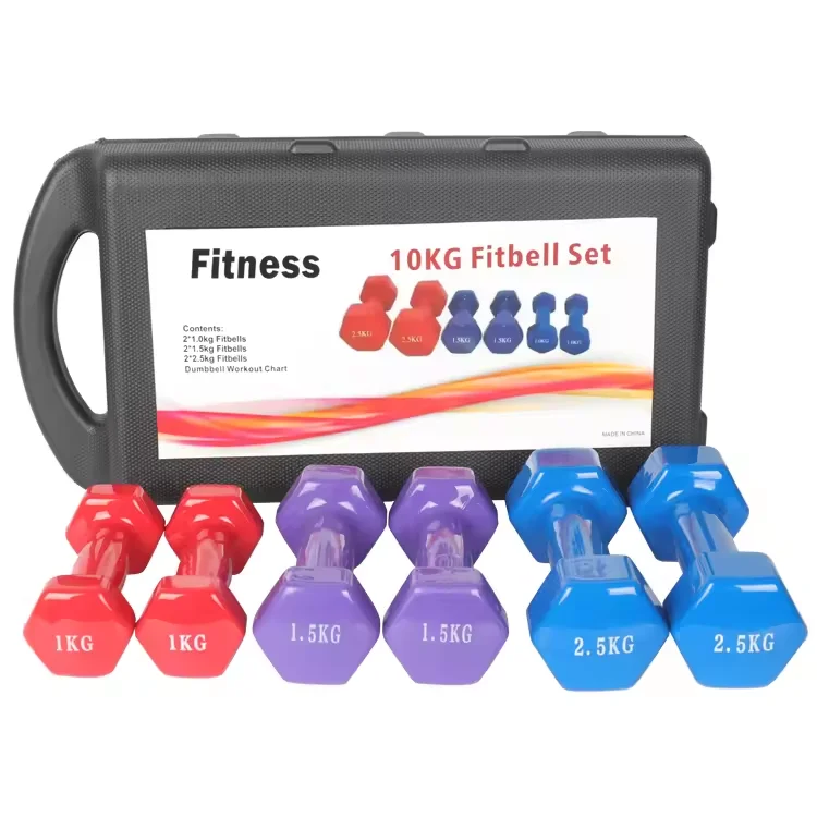 Weightlifting dumbbell set gym fitness pesas mancuerna de 1kg 2 kg 3kg 4kg 5kg to 10kg mancuernas colores