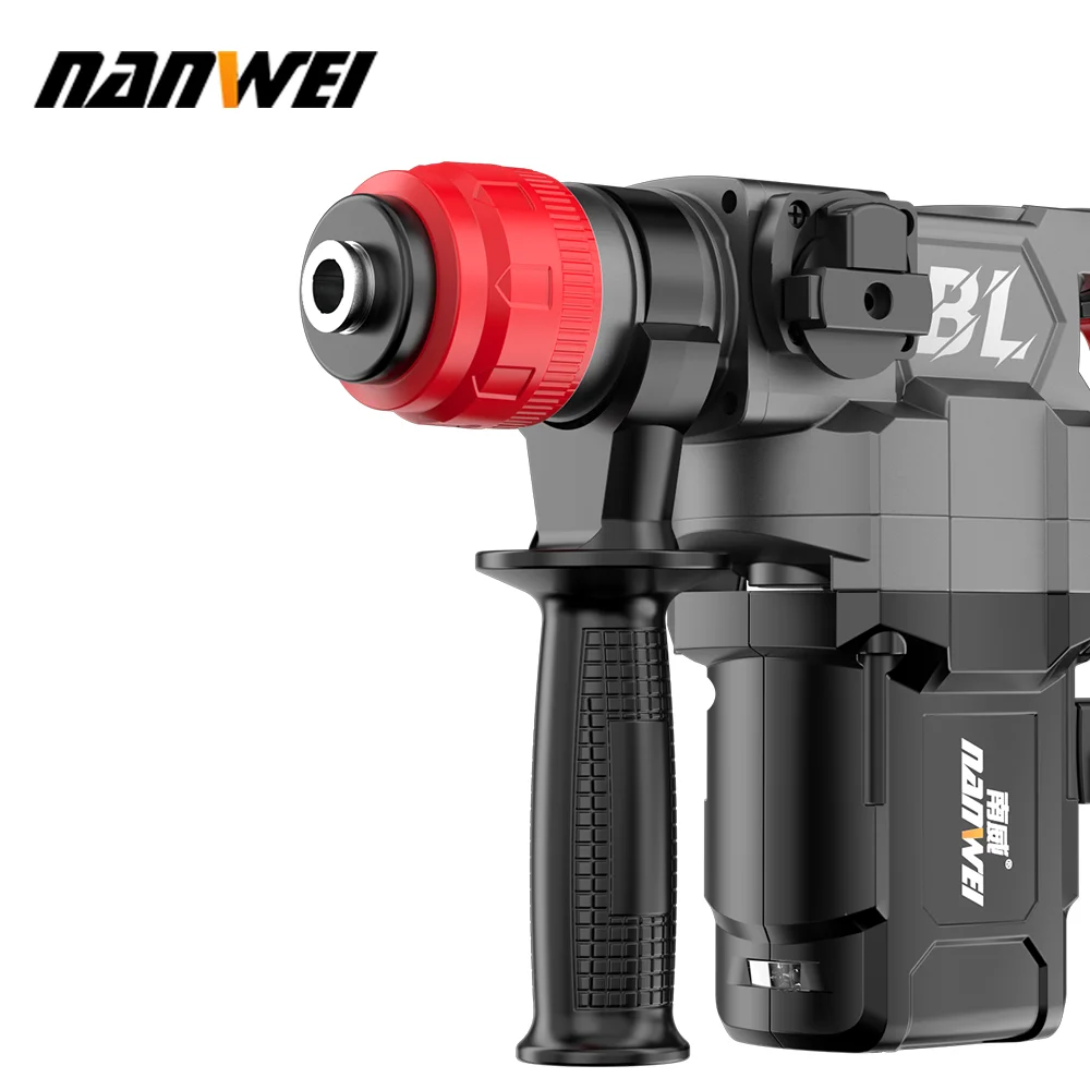 Brushless Electric Impact Dril Hammer Handheld Multifunction Rotary Rechargeable Power Tool 21V Battery