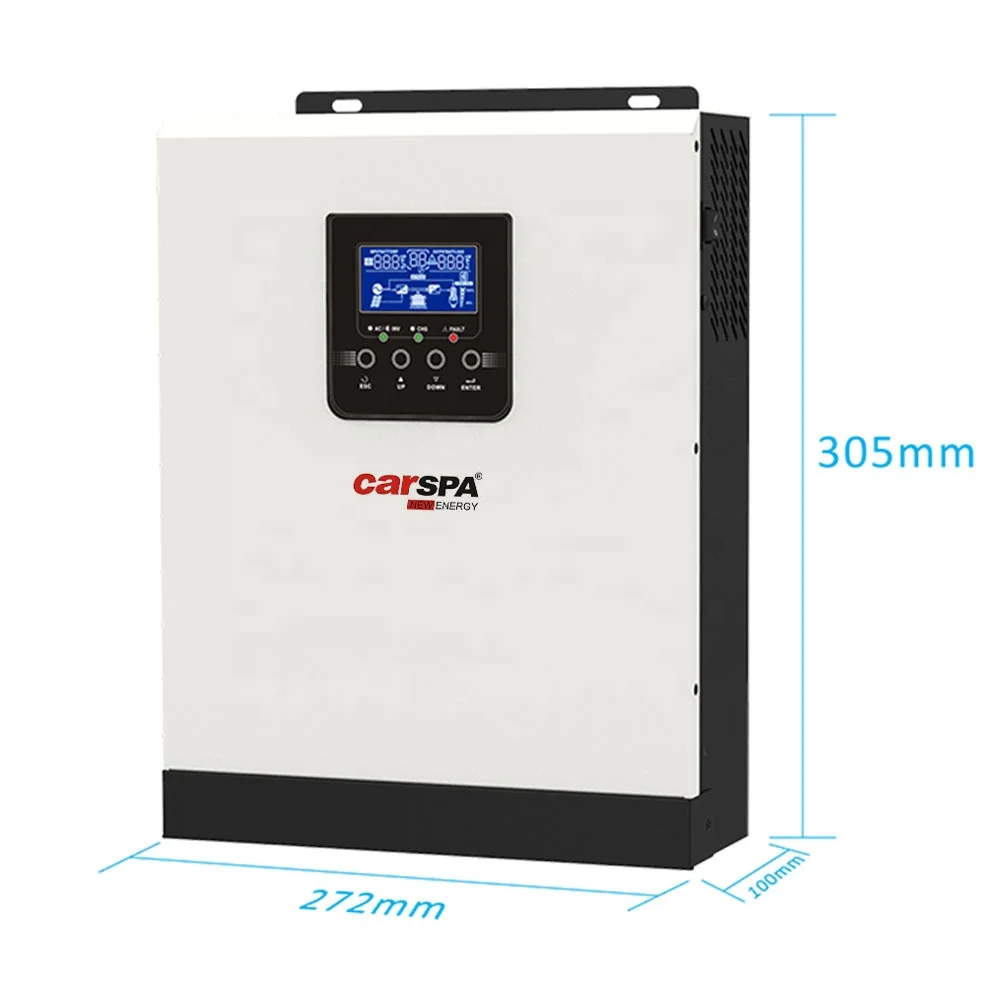 2022 CARSPA Off Grid Hybrid Inverter 3kw Pure Sine Wave 24v Low Frequency Dc To Ac Solar Pv Inverter