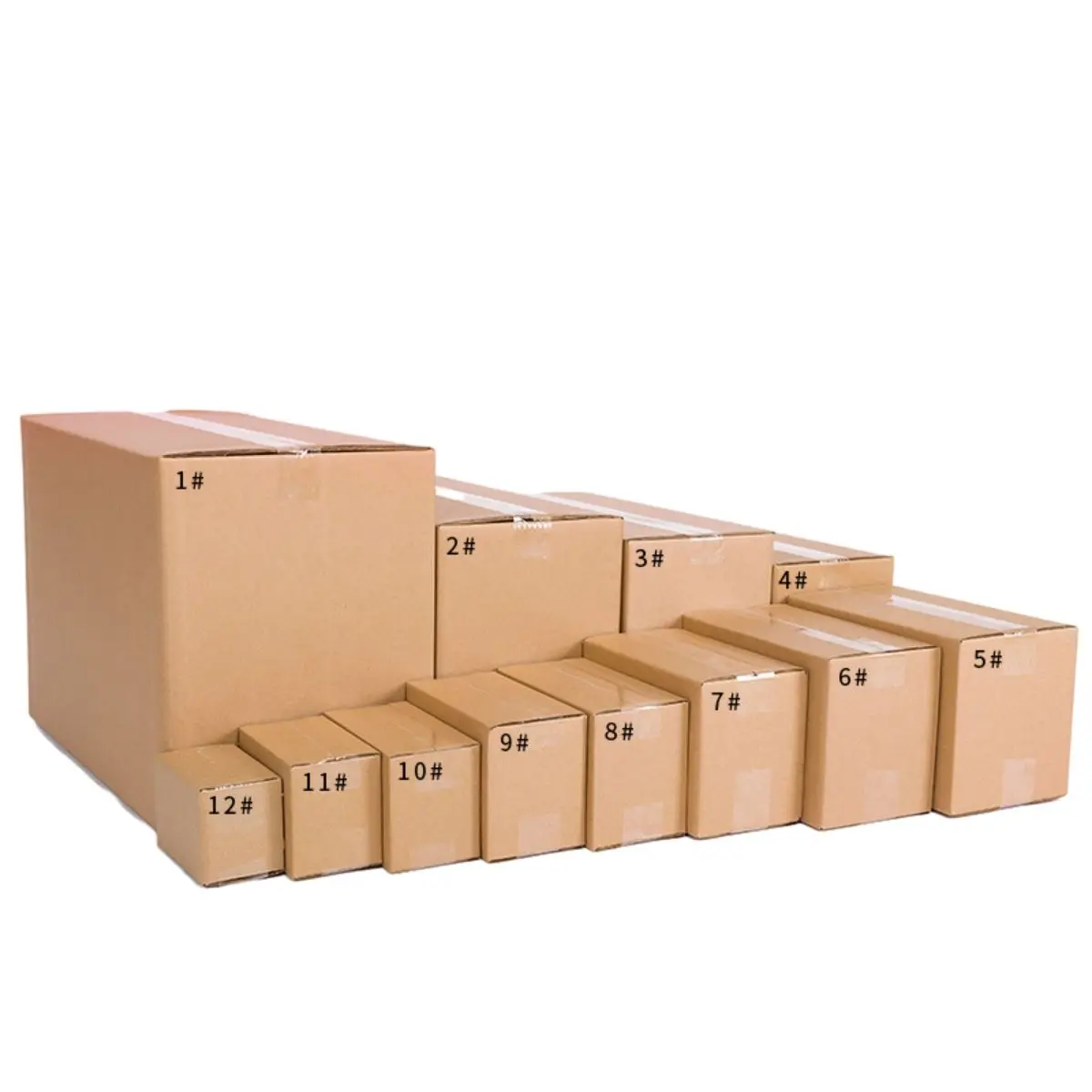 Custom Print Logo Strong Cardboard Board Boxes Various Sizes Packing Removal Storage Folding Cartons Moving Paper Mailer Boxes