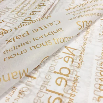 Latest Luxury Design Custom printed logo clothing wrapping tissue paper,gift paper,shoes paper