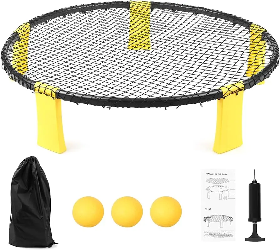 Taizhou Paide High-Quality Roundnet Led Rim Meta ball Mini Beach Spike Ball Sports Game set