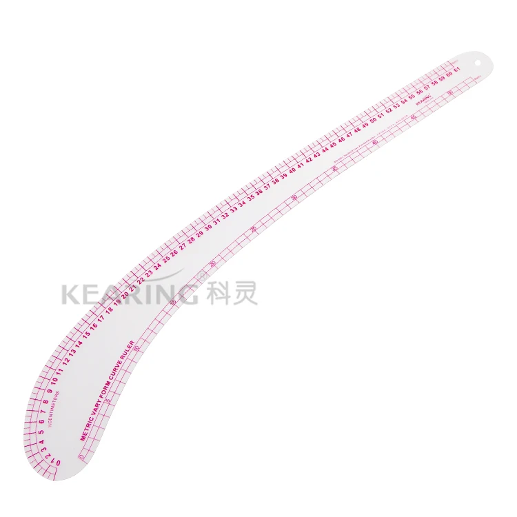 Kearing brand 61cm Flexible french curve ruler for designers, plastic tailor curve ruler #6261