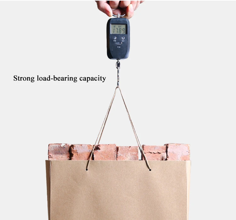 Customized Shoulder Length Handle White Big Paper Bag For Clothing Underwear