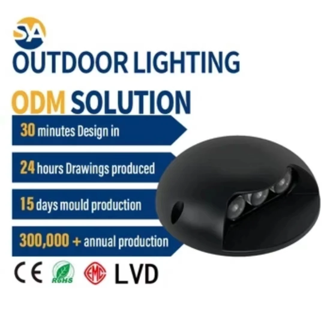 SYA-306 Competitive Price High quality side emitting inground lamp AC100~277V / DC 24V  pathway led underground light