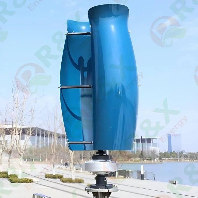 1200W 3kw 5kw 10kw 24V 48V 220V Vertical Wind Turbine Low Noise Home Wind Power Generator with On/Off Grid System Windmill