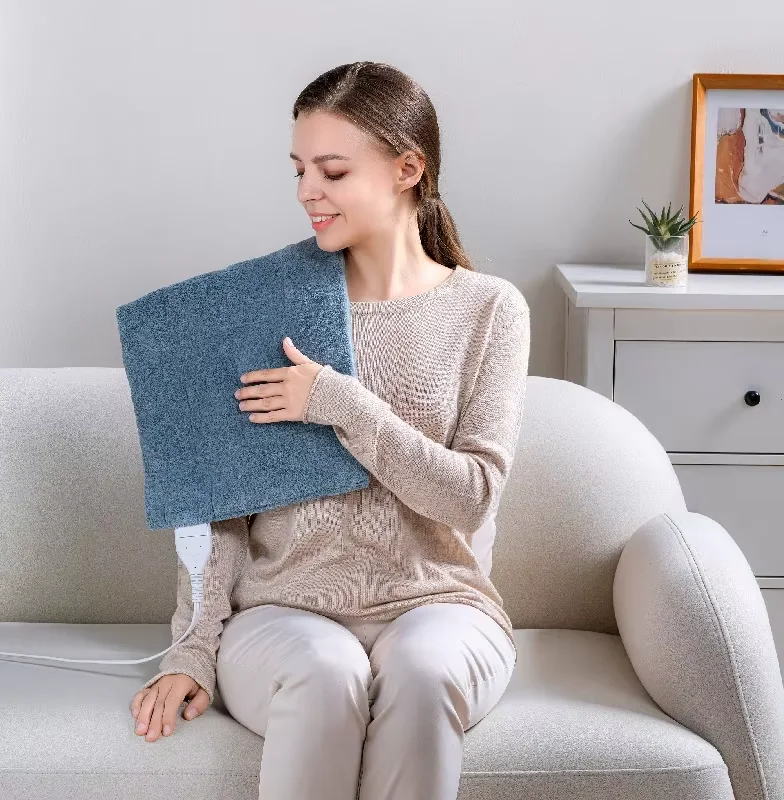 17 x 33 in Machine Washable Small Electric Heating Pad for Cramps with 3 Heat Settings 2H Auto Shut Off