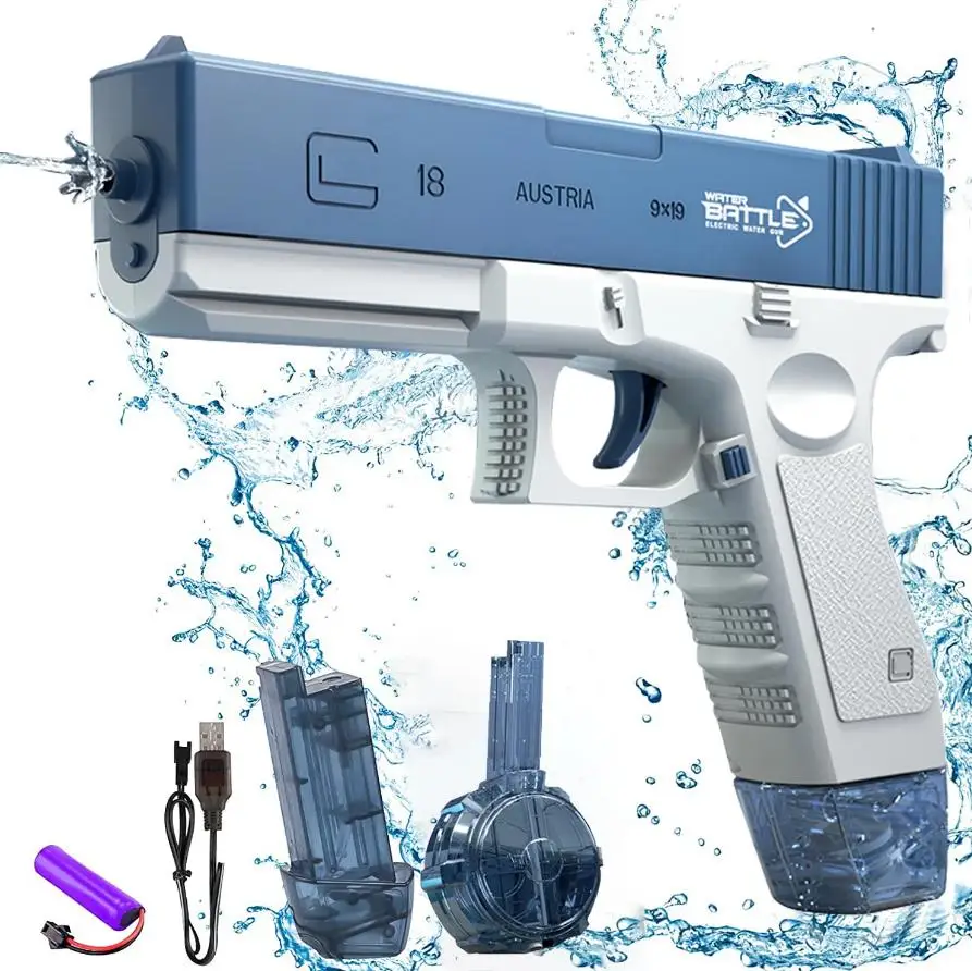 Electric Automatic Water Gun Outdoor Beach Large-capacity Swimming Pool Summer Toys for Children Water Gun Boys Gifts