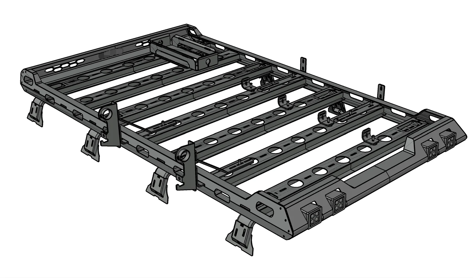 Offroad exterior accessories roof rack with brackets for car luggage body