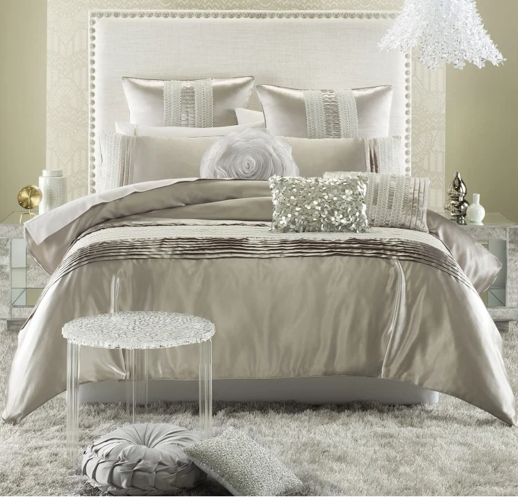 100% Polyester Microfiber Reversible Dyed Complete Sets Duvet Cover Fitted Sheet Pillow Cases