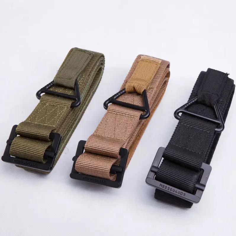 Тактический ремень для выживания CQB боевой надежный нейлоновый повседневного использования Регулируемый мужской спасательный с риггером