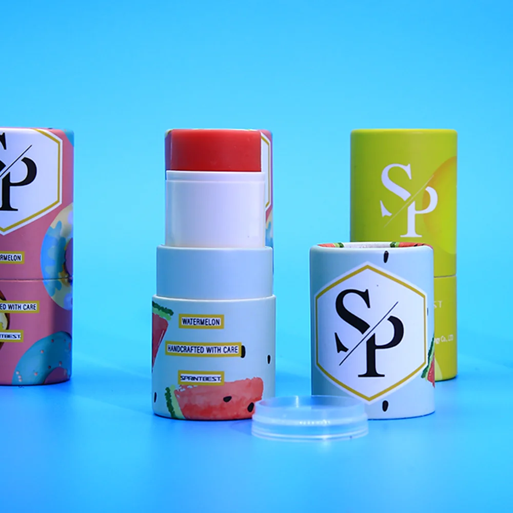 Custom High Grade Eco Friendly Lip Balm Container Tube Twist up Lipstick Packaging