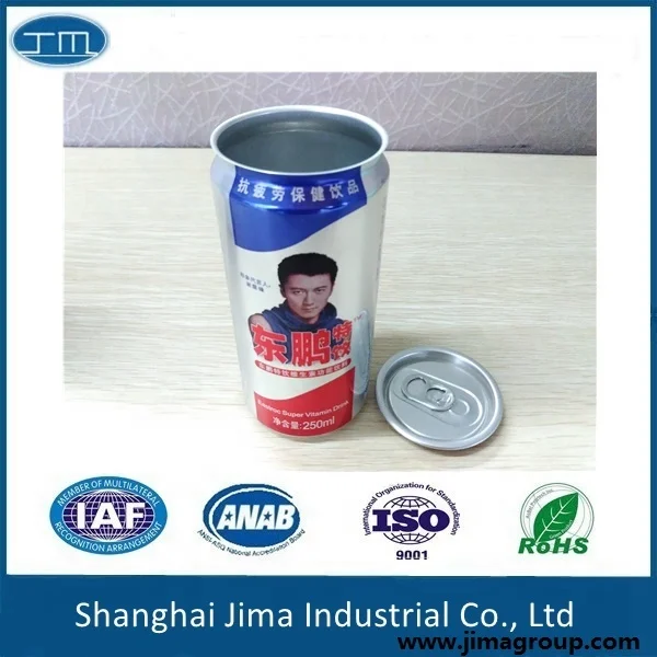 180ml 250ml small slim aluminum used cans for beverage  beer coke energy drink like soft drinks cans manufacturers