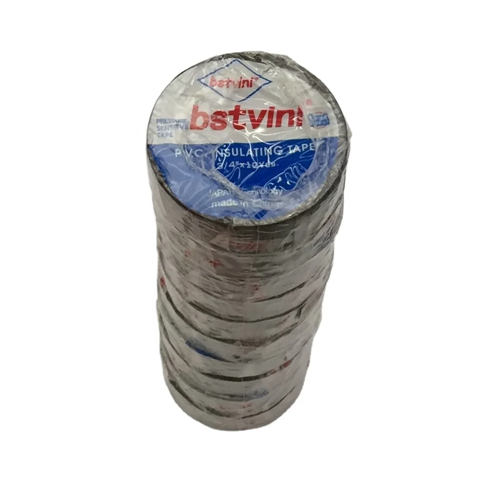 Горячая продажа цветов ПВХ Изоляционная Лента Черная электрическая лента кабельная маркировочная лента