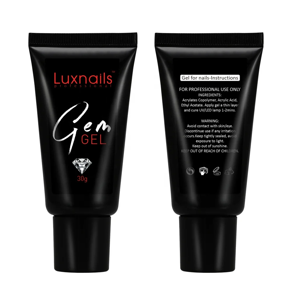professional wholesaler long-lasting Customized private label is available UV LED 30g gel polish in tube diamond  on gel glue