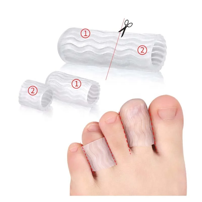 
Melenlt New Gel Toe Cap and protector Breathable Finger Cot Medical Toe Cap Protector  (1600104826216)