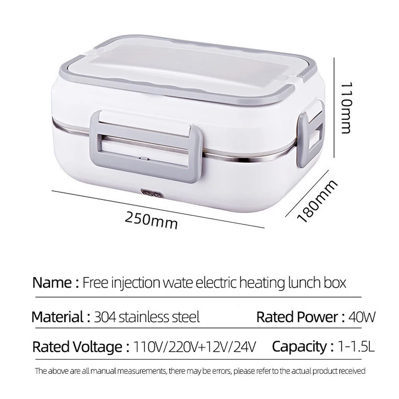 Steamed Rice Magic Intelligent Electric Heating Lunch Box 3 In 1 Portable Electric Lunch Box Is Free Of Water Injection