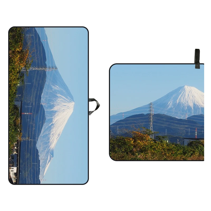 Outdoor Golf Cover Golf Waffle Towel with Photo Printing for Golf Bags Microfiber Raincover