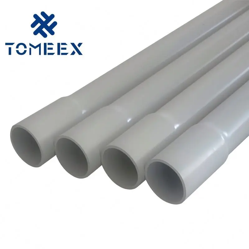 electrical PVC PIPE Flexible Bulk And Fittings Schedule 40 20mm Pvc Conduit Electrical Pipe