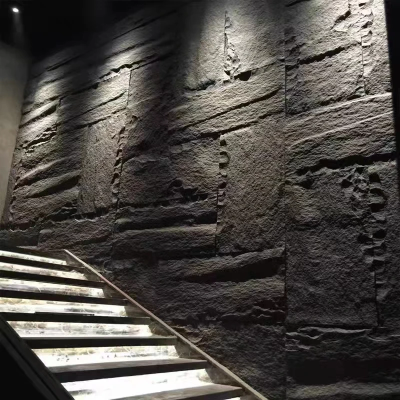 Light stone for interior and exterior decoration PU Polyurethane Stone decorative PU Faux Stone Wall Panels Decor