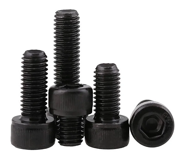 Винты с шестигранной головкой шестигранный болт DIN912 углеродистая сталь Черный Обработка поверхности: M2-M40