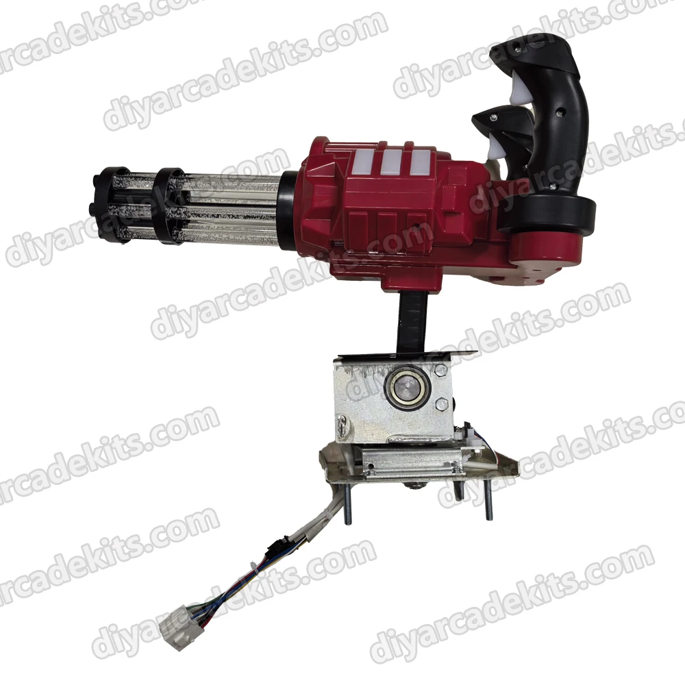 Adults Coin Operated Simulator Shooting Machine Kit Arcade Game 2nd Generation Gatling Shooting Gun For Sale
