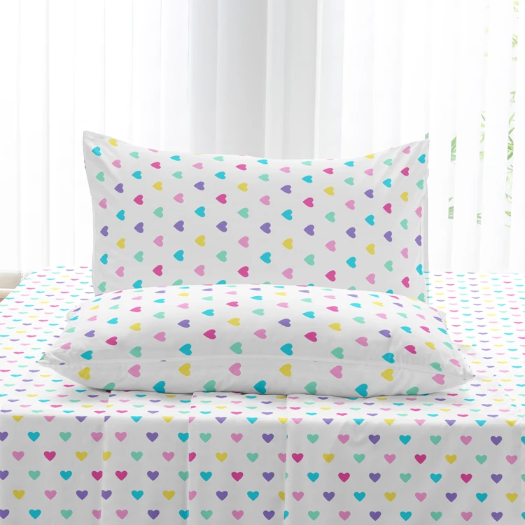 Factory direct  2-3piece bedding set Warm Wholesale Bedsheet Fabric Microfiber Hotel Sheet Set