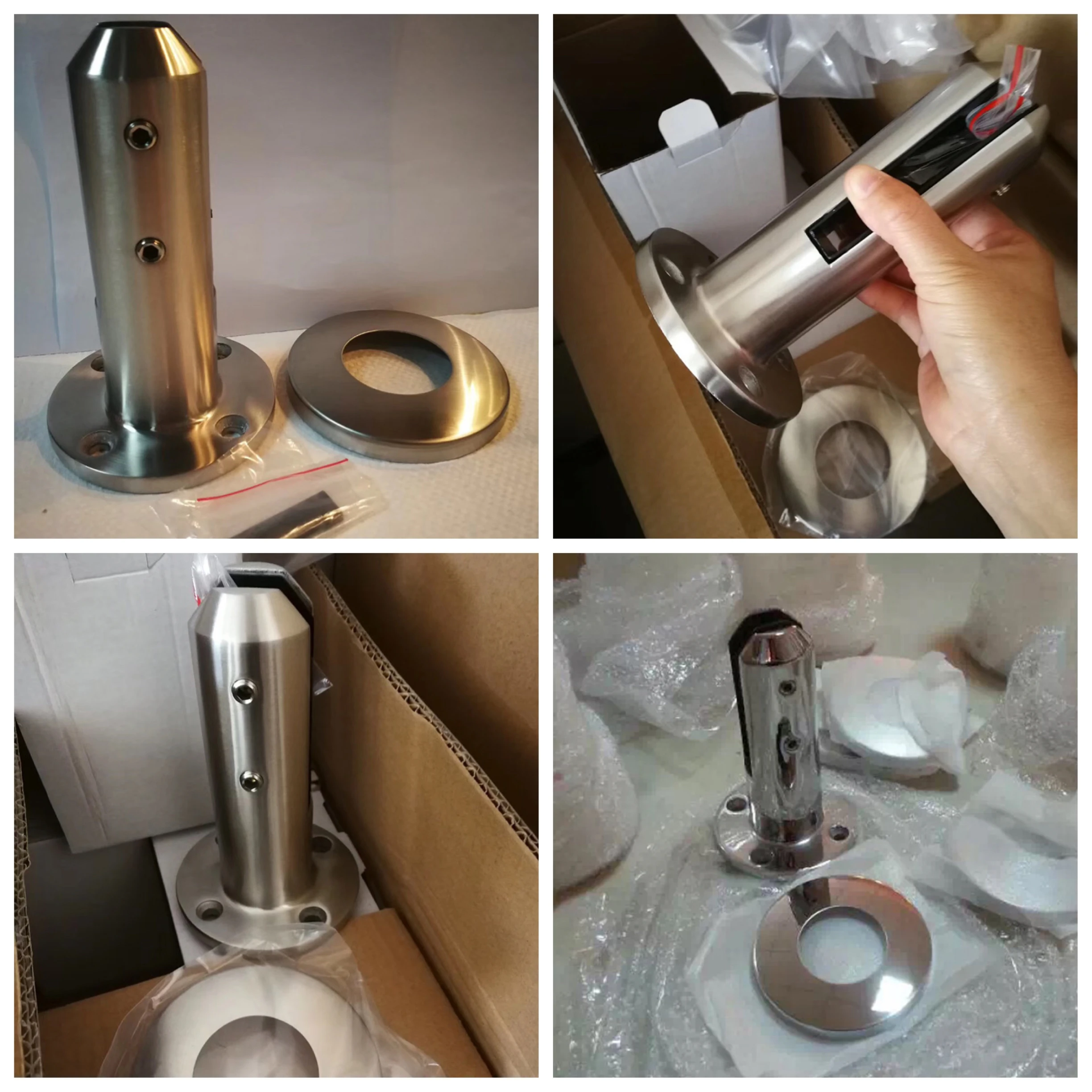 High quality glass pool 2205 316 304 inox stainless steel spigots balustrade glass clamp glass spigot railing