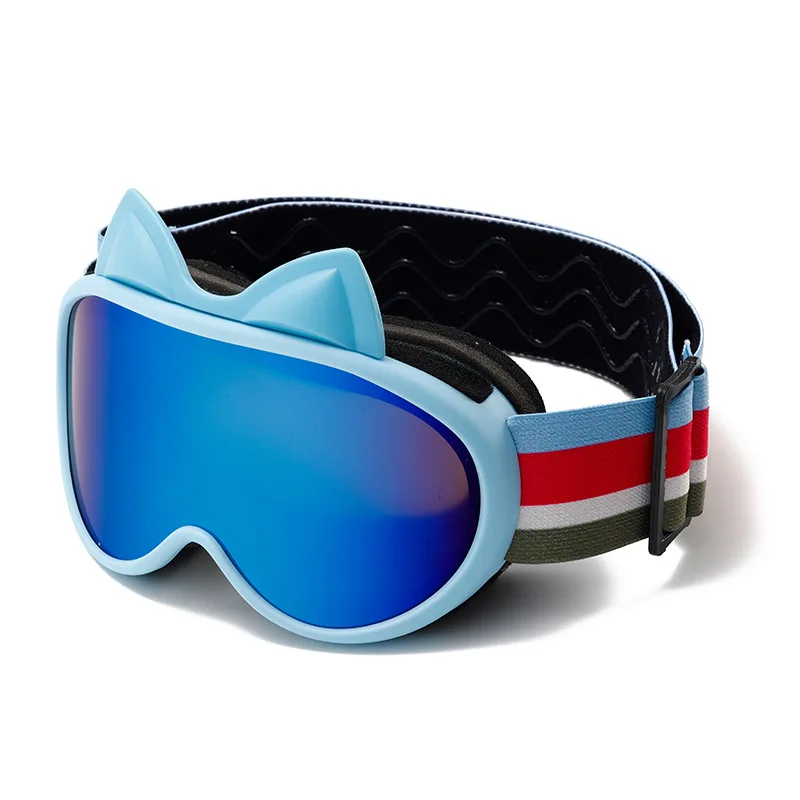 Wholesale Hot sale In Stock Snowmible Googles Oval Cute Ski Snowboard Glasses Kids Sport Custom Snow Goggles Children Ski Goggle