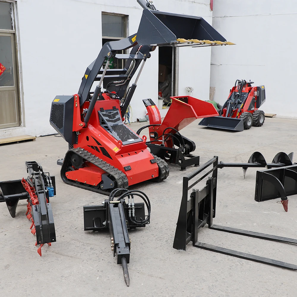 Euro 5 CE EPA Engine Manufacturer Small Mini Skid Steer Loader 1 Ton Crawler for Sale