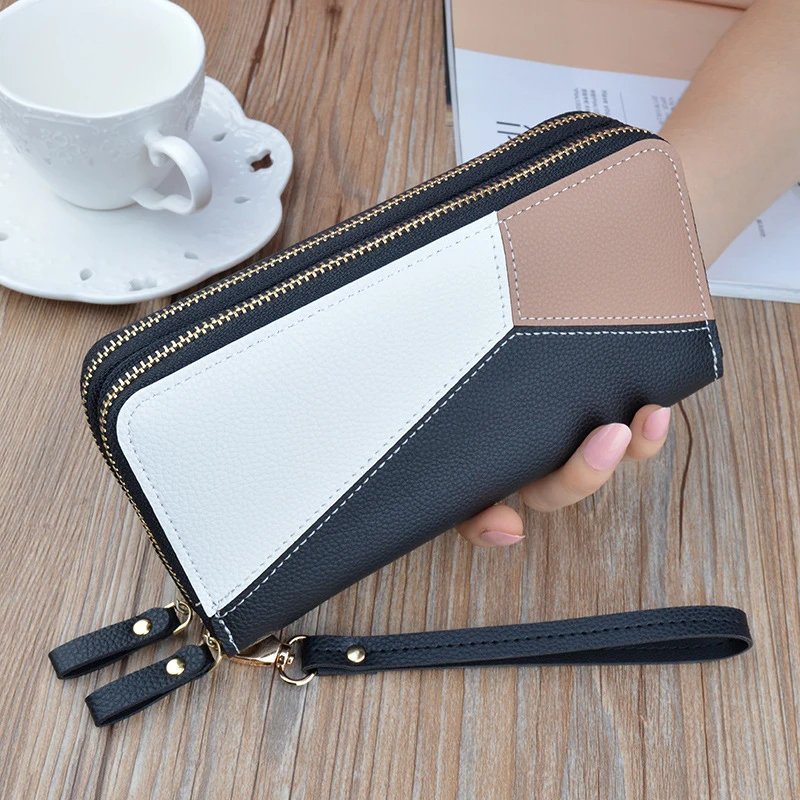 Multi-color Fashion Wallets 2021 Hot Selling Custom Logo and Long Multi-functional Elegant Wallets for Women Fashionable PU
