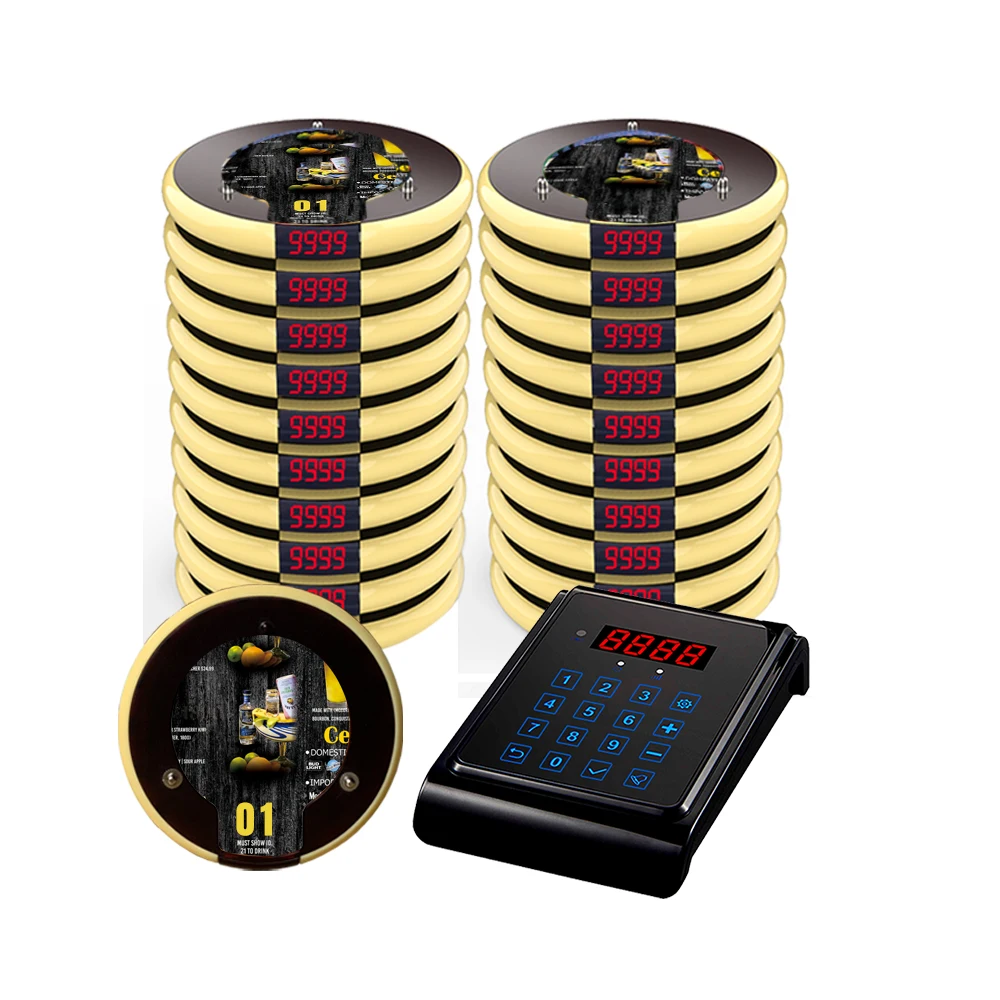 Artom Wireless paging system for restaurant queue pager device vibrating pager oproepsysteem horeca