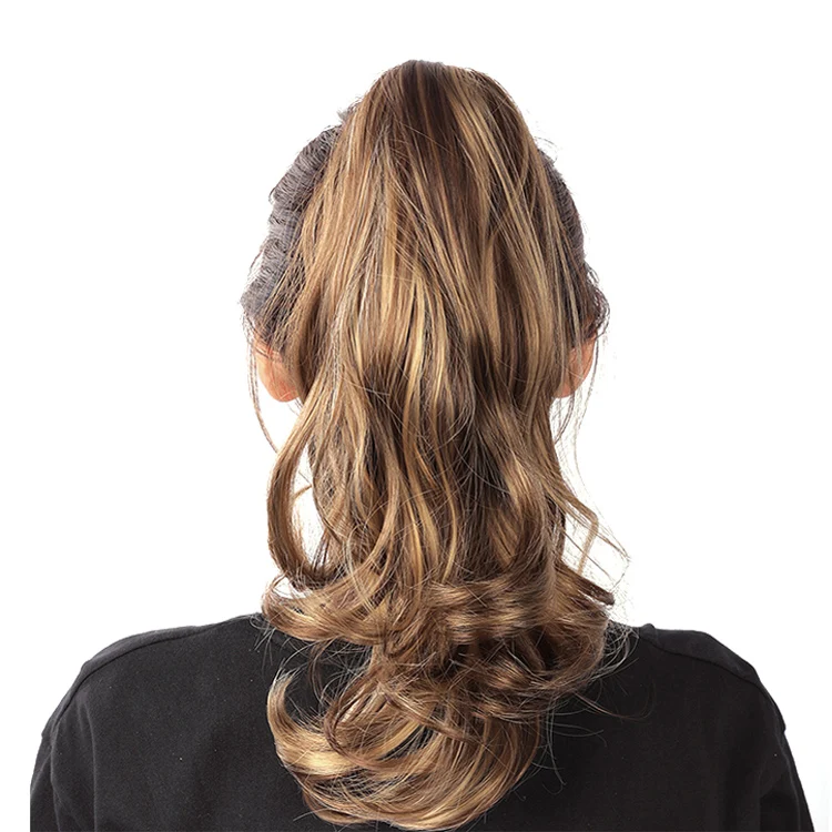 Wholesale Brown Human Hair Ponytail Curly Curly Ponytail Human Ponytail