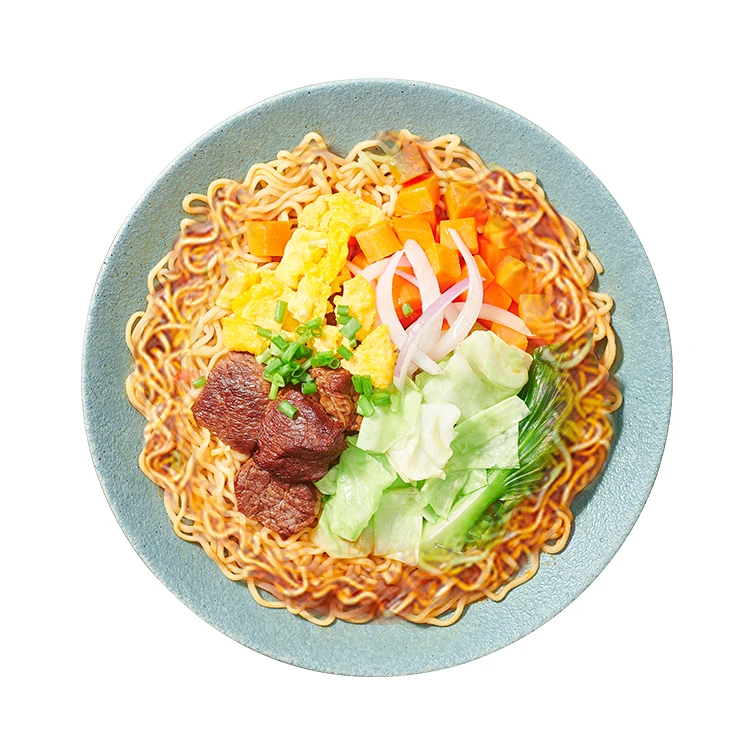  Оптовая продажа от BaiXiang жареная говядина рамен лапша мгновенное приготовление