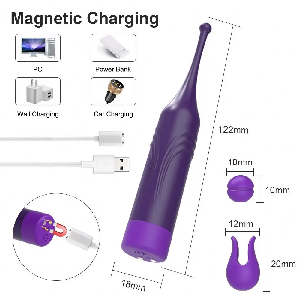 Fairy Kiss Single Point Stimulation electric vibrator Double Headgear Matching Pen Clit Vibrator Orgasm Vibrator for Women