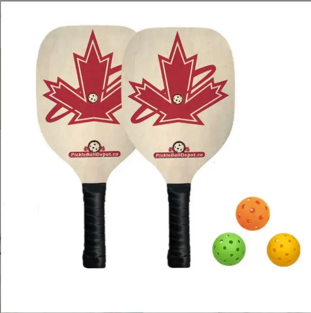 Game Toy Wooden Beach Tennis Pickleball Paddle Rackets Sets