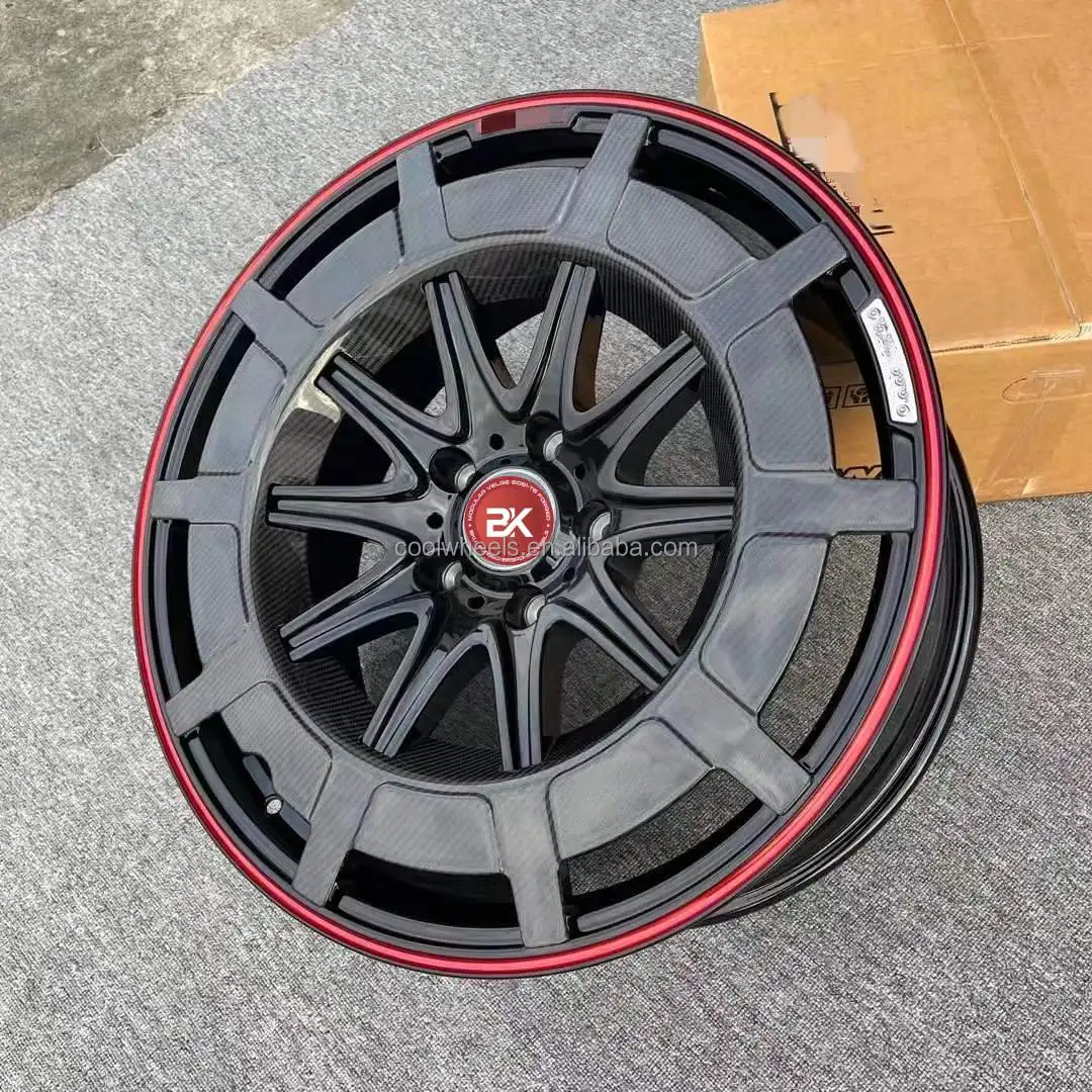 Manufacturer price 20 21 22 23 24 inch rims carbon fiber cover custom alloy forged 5x112 5x120 5x114.3 wheels rim