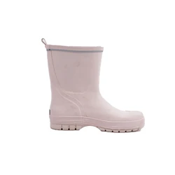 High Quality Children Solid Colors Pink Adorable Girls Waterproof Rainboots