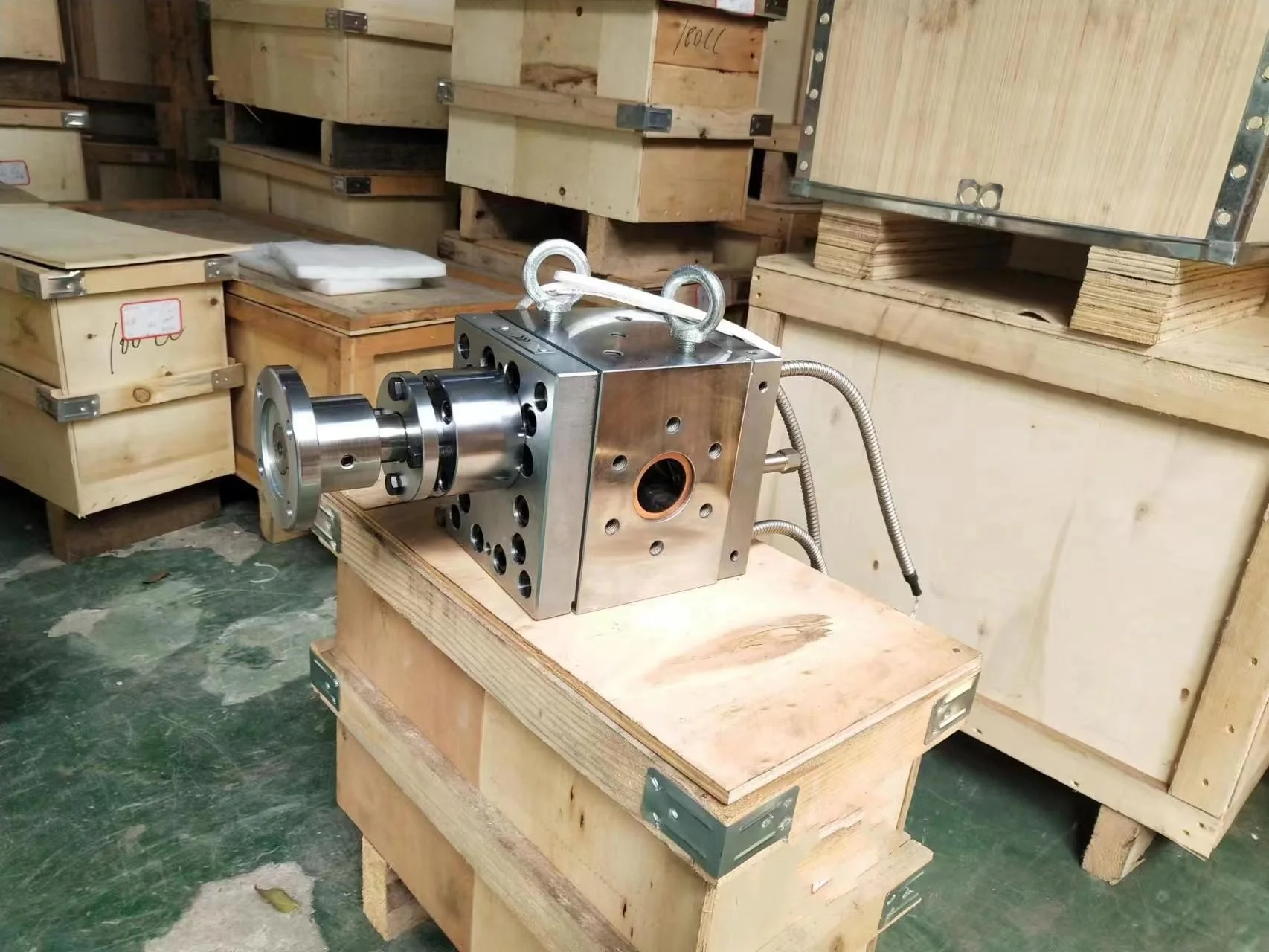 melt pump for laboratory cast extrusion with 2 layers to produce PE PP PLA etc