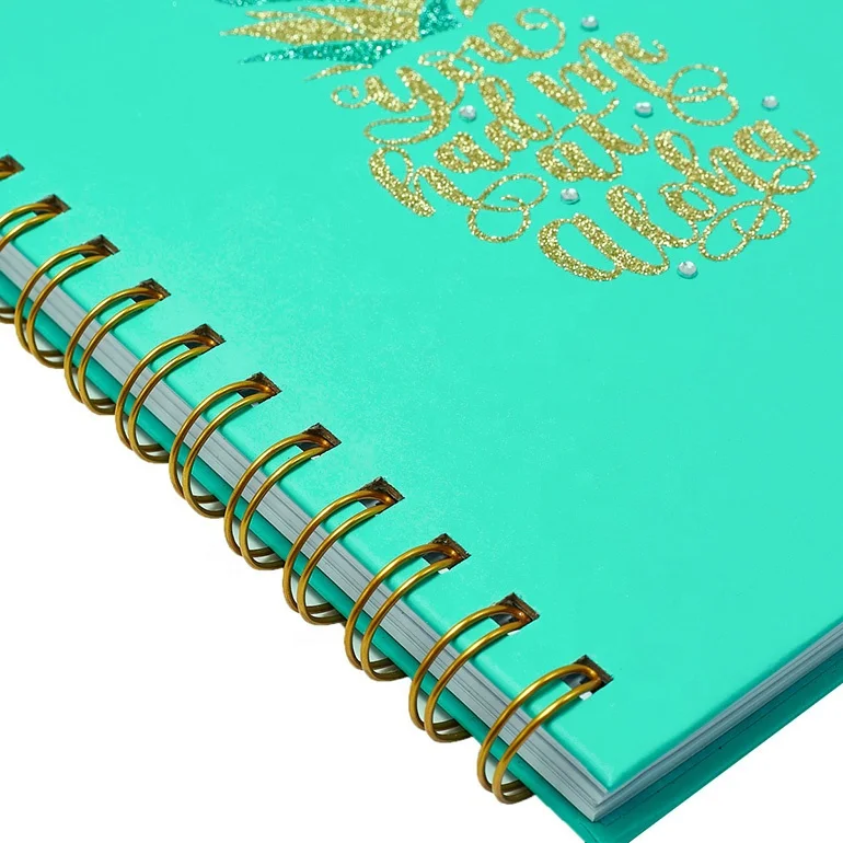 Fashion Paper Diary Spiral Notebook, Custom Printing Hardcover Travel Journals