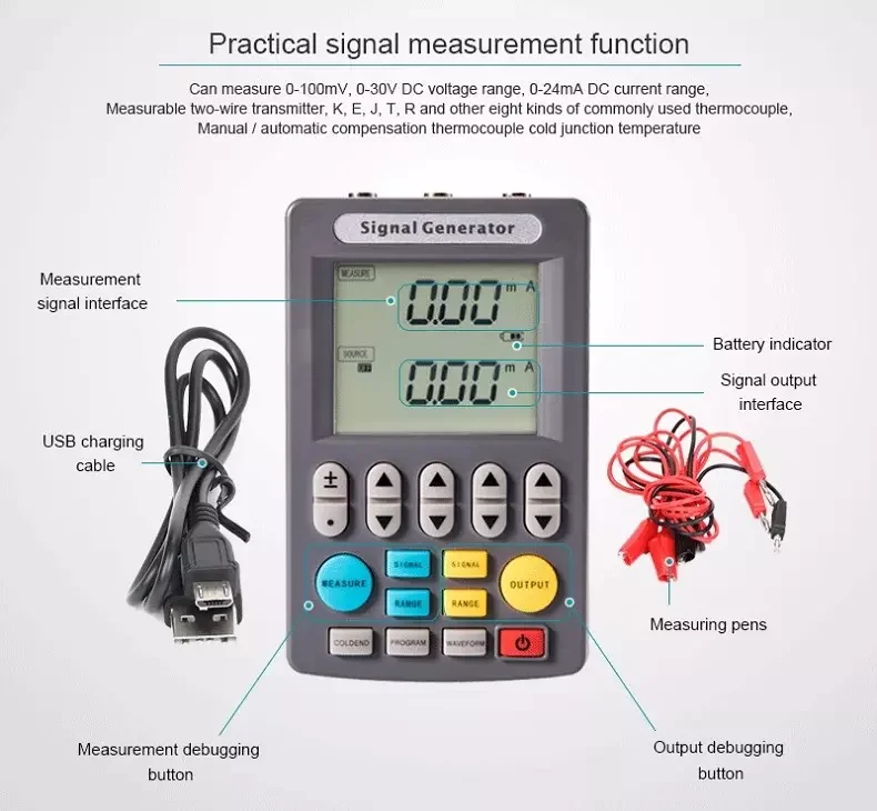 WellMeter ручной калибратор по низкой цене выход 4-20 мА мощность 24 В сухая батарея