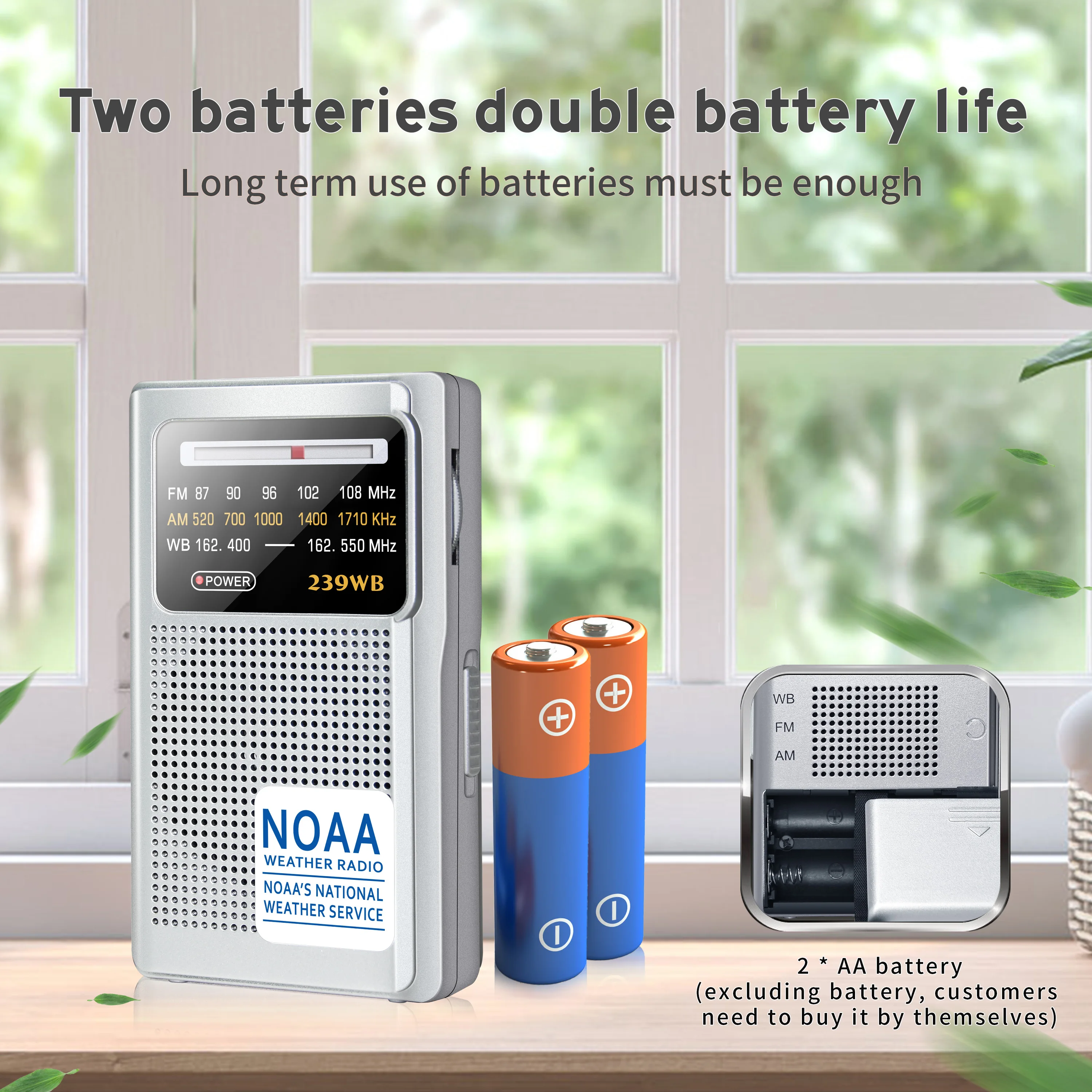 Portable Fm Radio Shortwave Receivers Radio Mini Stereo/Batteries Radio with Earphone