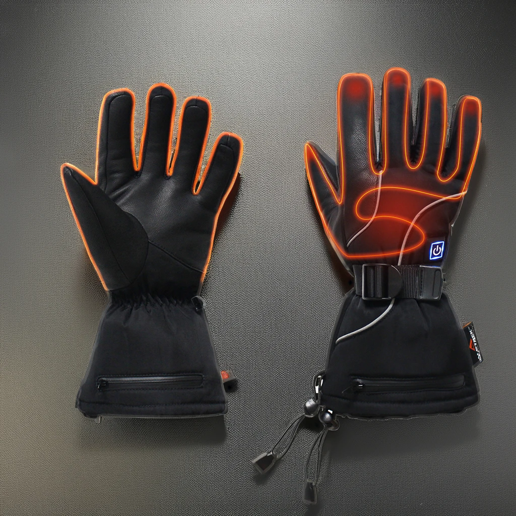 Ski Electric Motorbike Battery Winter Heating Gloves For Men Women Usb Rechargeable Heated Gloves