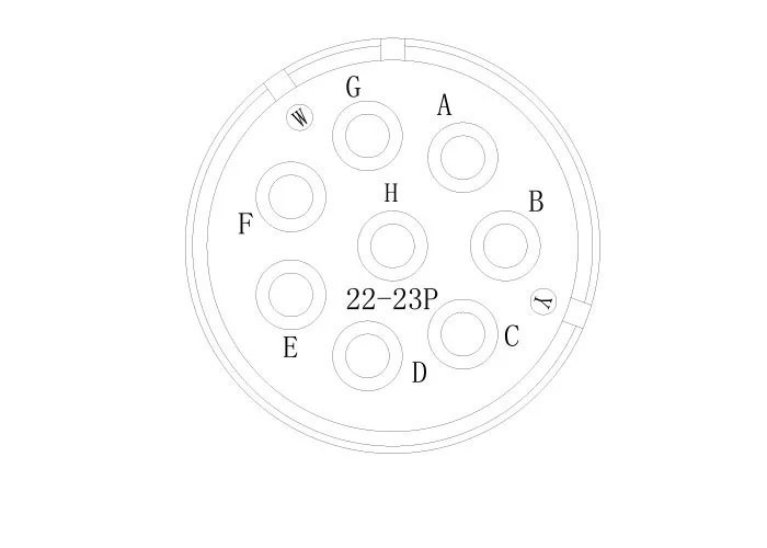 Mil-c-5015 Standard 8pin Male Plug Waterproof Amphenol Connector